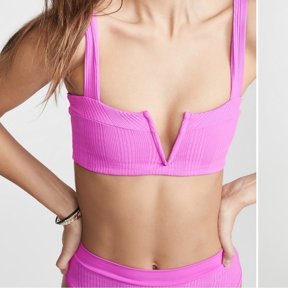 L space Pink Ribbed Bikini - Picture 8 of 8